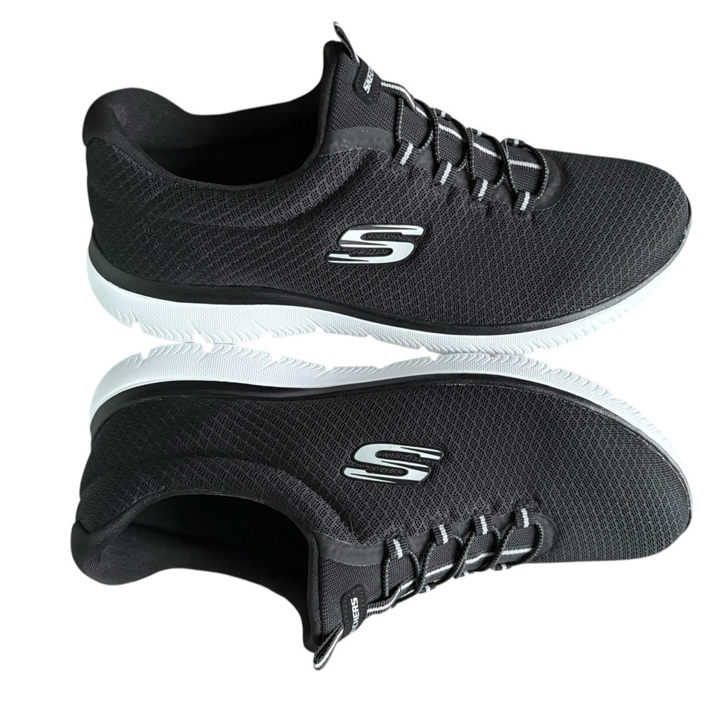 NWOB Skechers Summits Womens Shoes Black/White size 10 - Picture 7 of 8